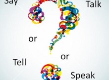 Diferencia entre Tell Talk Speak y Say