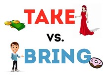 Diferencias entre bring carry y take